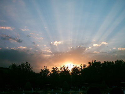 Sunset of Lale Park, Tehran