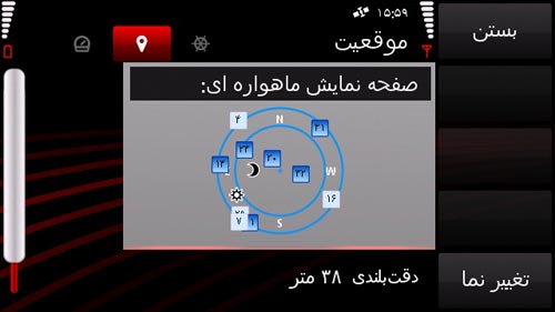 موقعیت ماهواره‌های GPS